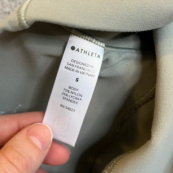 Athleta Leggings Small Salutation Slash Pocket II Cinch 7/8 Cropped Athleisure - Picture 8 of 15